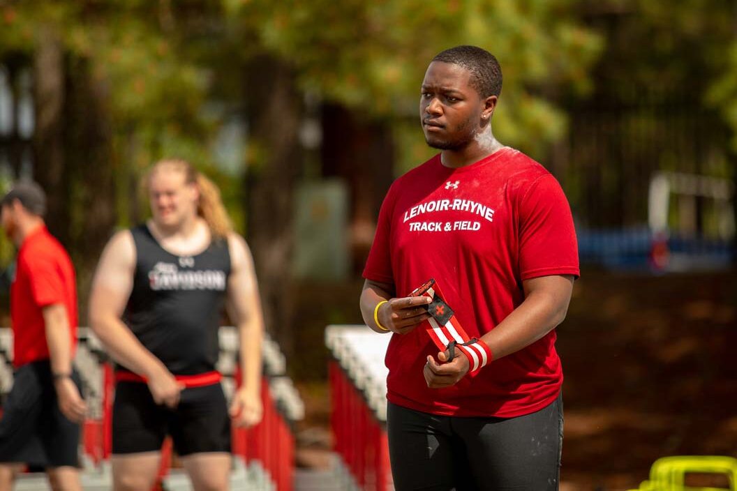 Ellis Horton during track and field practice